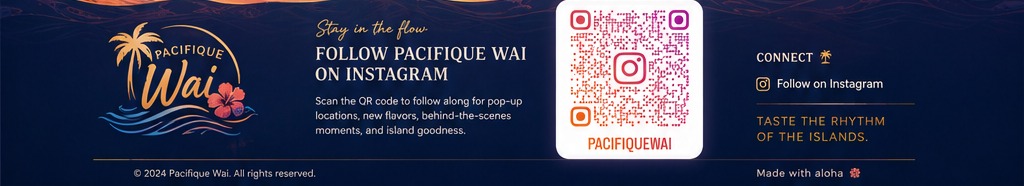 Pacifique Wai tropical connect artwork