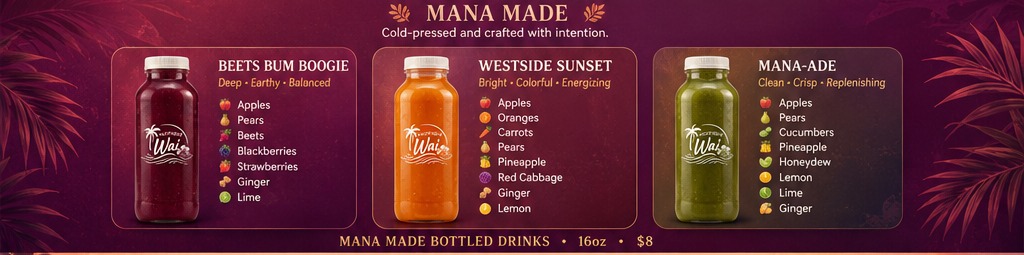 Mana Made cold-pressed juice artwork